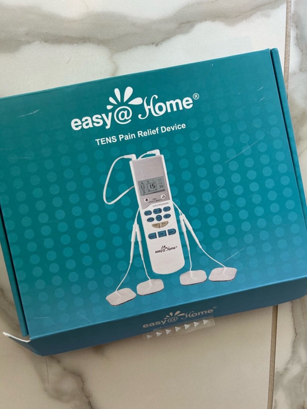 easy@Home TENS Pain Relief Device - Teal Box
